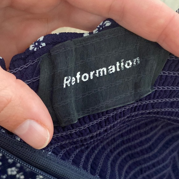 Reformation Floral Tube Mini Dress Size S - Picture 11 of 11